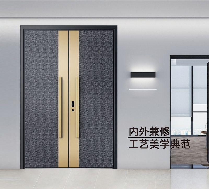 隆庭家铸铝防爆装甲门展示